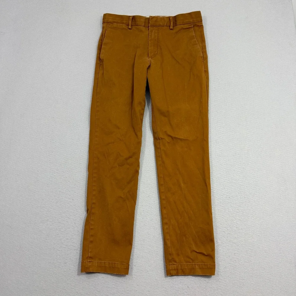 Banana Republic Pants Mens 30x30 Brown Aiden Slim Fit Monks Robe Chino Stretch